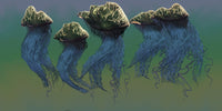 Portuguese Man O' War poster print showcasing the beauty of this marine creature