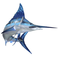 The Blue Marlin Predator Poster Print showcasing a majestic blue marlin fish.