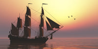 The Medusa 40-Gun Frigate Poster Print showcasing historic naval art.