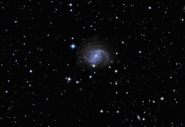 NGC5921 Spiral Galaxy Poster Print by Ken Crawford showcasing vibrant cosmic details.