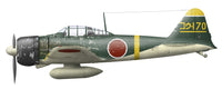 Mitsubishi A6M2 Zero aircraft poster print - Pearl Harbor illustration