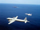 F-14 Tomcat Fighter Escorting Soviet Il-38 Aircraft Poster Print