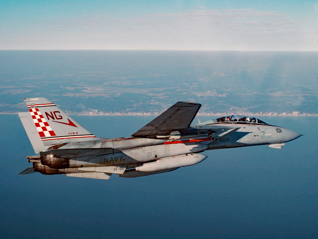 F-14A Tomcat poster print featuring a military aircraft near Virginia Beach.