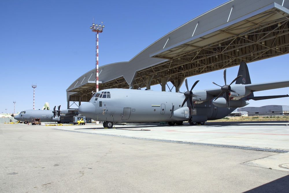 Israeli Air Force C-130J-30 Shimshon Poster Print at Nevatim Air Force Base
