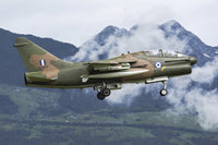 Hellenic Air Force TA-7C Corsair landing at Aviano Air Force Base poster print.