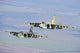 Bulgarian Air Force Sukhoi Su-25s flying over Graf Ignatievo Air Base Poster Print