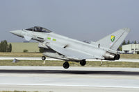 Royal Air Force Typhoon FGR4 landing at Konya Air Base poster print