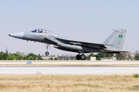 Royal Saudi Air Force F-15C Eagle landing poster print by Daniele Faccioli