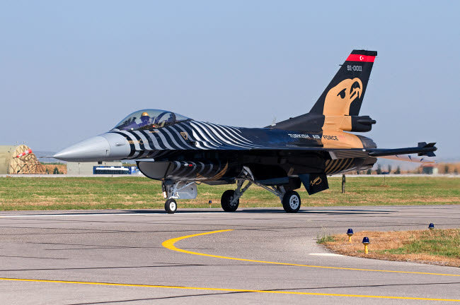 A Solo Turk F-16 of the Turkish Air Force Poster Print by Daniele Faccioli