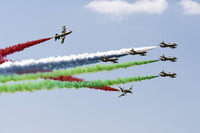 Al Fursan aerobatic team performing in Morocco poster print by Daniele Faccioli.