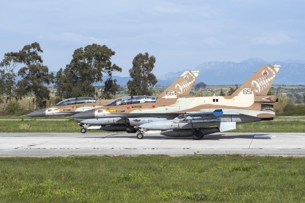 Israel Air Force F-16D Block 40 Poster Print at Andravida Air Base