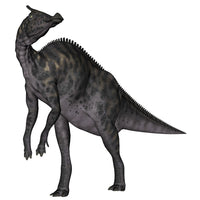 Saurolophus dinosaur poster print on white background