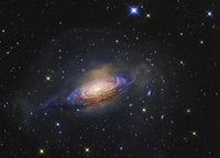 NGC 3521 Spiral Galaxy Poster Print showcasing cosmic beauty.