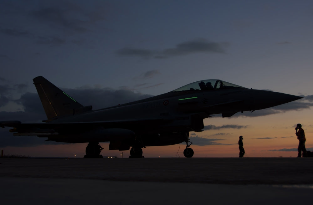 Italian Air Force F-2000 Typhoon Poster Print from NATO Exercise Trident Juncture 2015.
