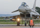 F-2000 Typhoon at Trapani Air Base during NATO Exercise Trident Juncture 2015 poster print.