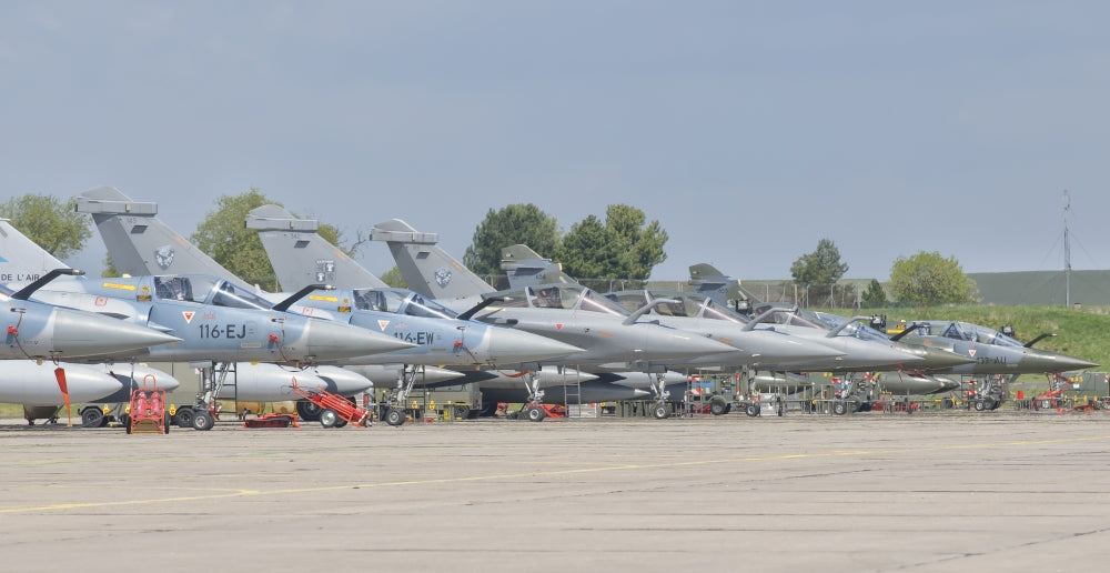 French Air Force Mirage 2000 aircraft and Royal Saudi Air Force planes poster print.
