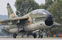 Hellenic Air Force TA-7 Corsair II Poster Print at Araxos Air Base, Greece