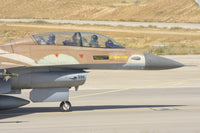 Israeli Air Force F-16 at Nevatim Air Base Poster Print