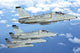 Formation of Italian Air Force AMX-ACOL aircraft poster print