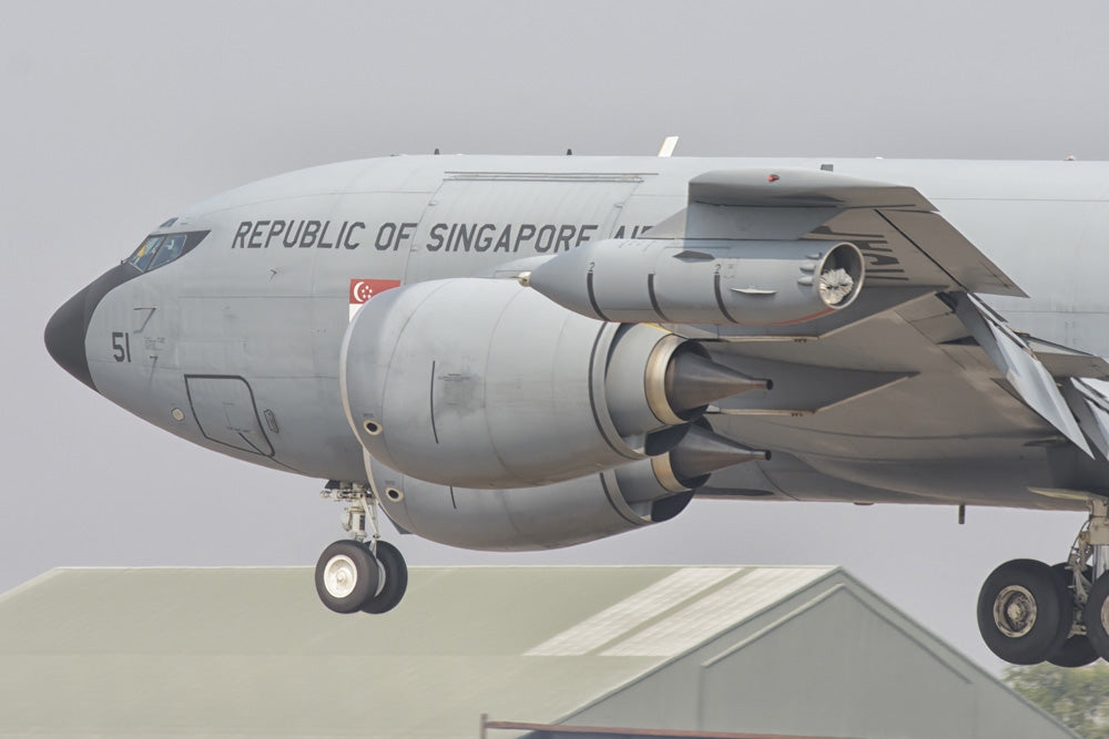 Royal Singapore Air Force KC-135 Poster Print by Giovanni Colla showcasing the aircraft during Exercise Cope Tiger 2016