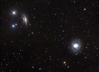 Messier 77 and NGC 1055 Spiral Galaxies Poster Print