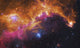 Poster print of IC 2177 Seagull Nebula - Light-Infrared Composite