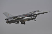 Turkish Air Force F-16D Block 52+ Landing at Konya Air Base Poster Print