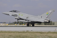 Eurofighter Typhoon FGR4 landing at Konya Air Base poster print