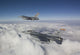 F-16 fighter jets in formation during a test mission over Tucson.