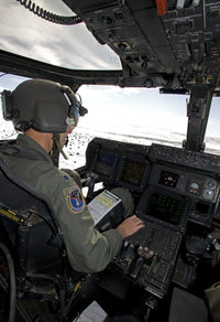CV-22 Osprey pilot training mission poster print showcasing cockpit instruments