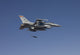 F-16 Fighting Falcon releasing GBU-38 JDAM during test mission poster print.
