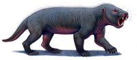Kayentatherium Jurassic Mammal Poster Print by H. Kyoht Luterman