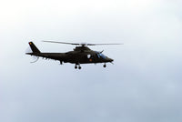 Agusta A-109 Helicopter of the Belgian Army in flight poster print