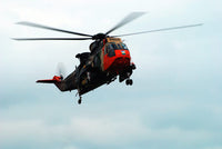 Sea King Helicopter Poster Print by Luc De Jaeger showcasing the Belgian Air Force in action