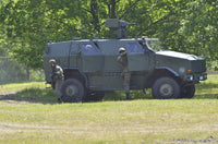 Dingo 2 MPPV Belgian Army Poster Print showcasing military engineering