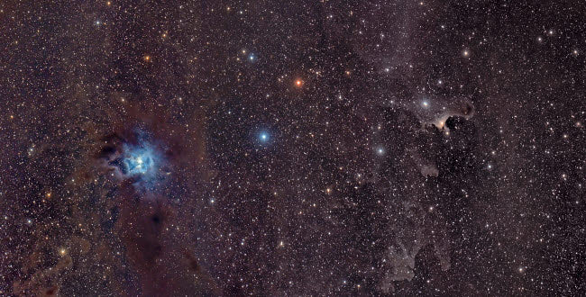 The Iris Nebula in Cepheus Poster Print capturing cosmic beauty by Stocktrek Images.