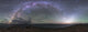 Milky Way and zodiacal light poster print over Lake Namtso, Tibet