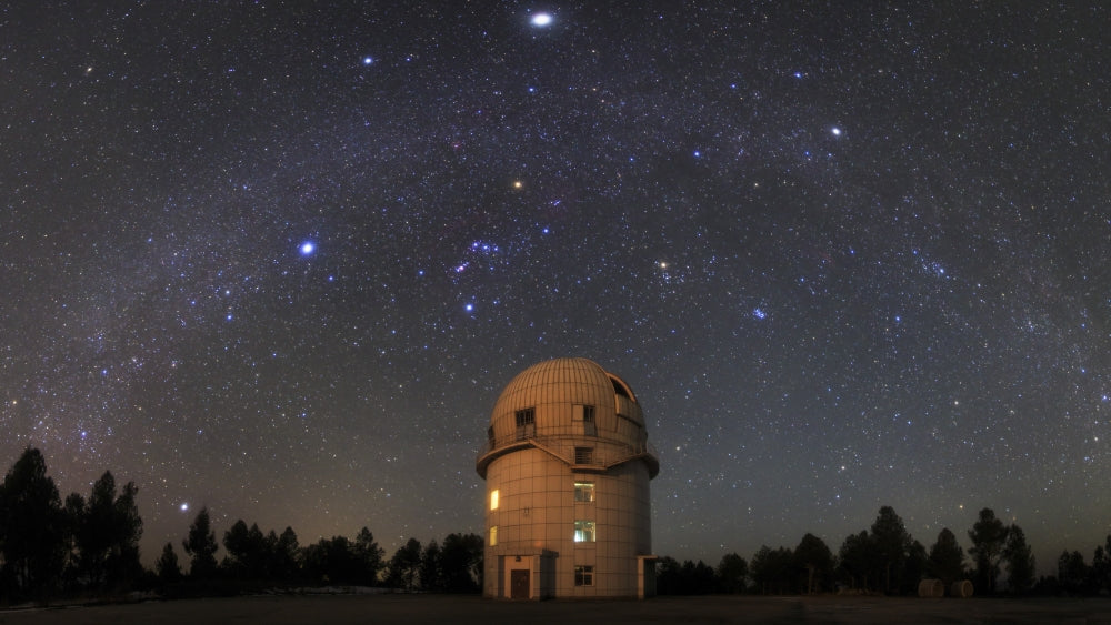 Winter Milky Way Above Yunnan Astronomical Observatory Poster Print by Jeff Dai
