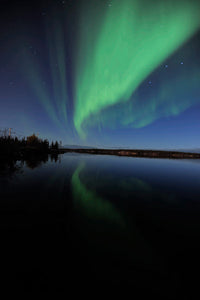 Aurora Borealis over Long Lake, Northwest Territories Poster Print by Jiri Hermann
