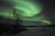 Aurora Borealis over Vee Lake Poster Print showcasing stunning Northern Lights.