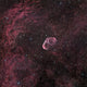 The Crescent Nebula NGC 6888 Poster Print showcasing vibrant cosmic colors.