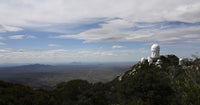 Kitt Peak Observatory domes and surrounding area poster print.