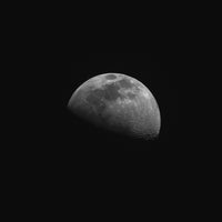 Gibbous Moon Poster Print showcasing the lunar phase in stunning detail.
