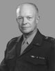 Digitally restored vector portrait of Dwight D. Eisenhower poster print.