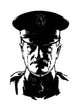 Vector illustration poster print of General John J. Pershing, available in multiple sizes.