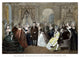 Benjamin Franklin's Reception at the Court of France vintage print