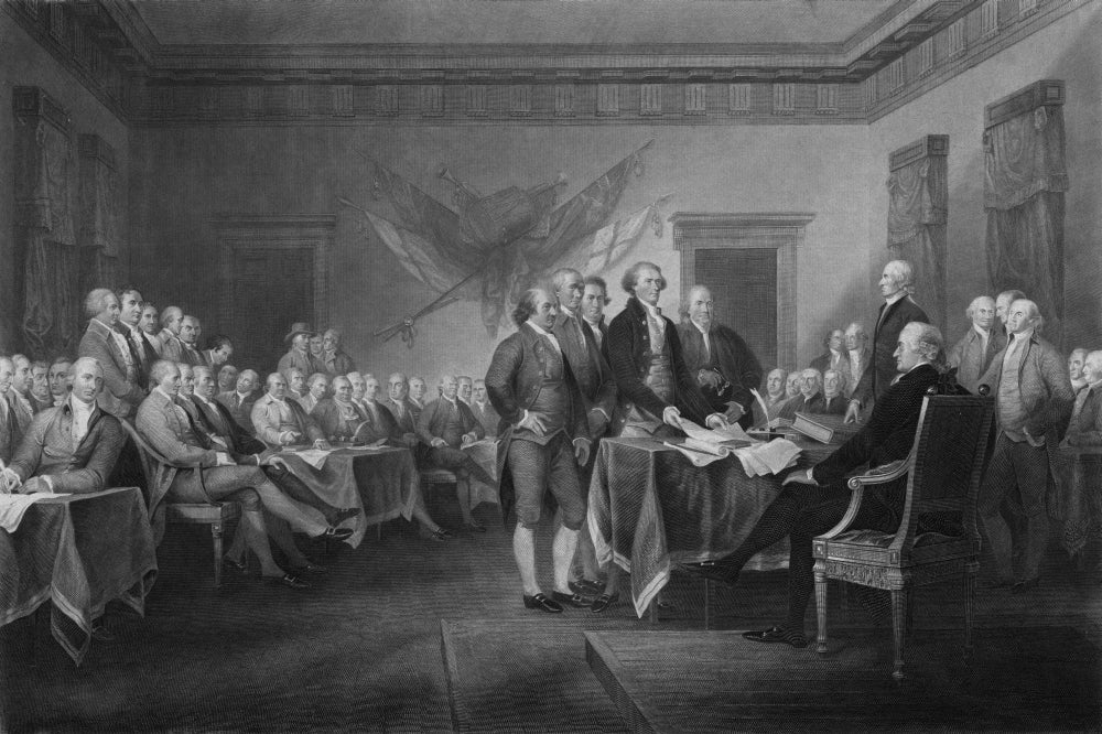 Vintage American History Leaders of Congress Poster Print