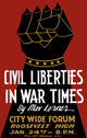 Civil Liberties in War Times Vintage WPA Poster Print featuring an armored fist.