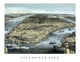 Vintage New York City Cityscape Print from 1850