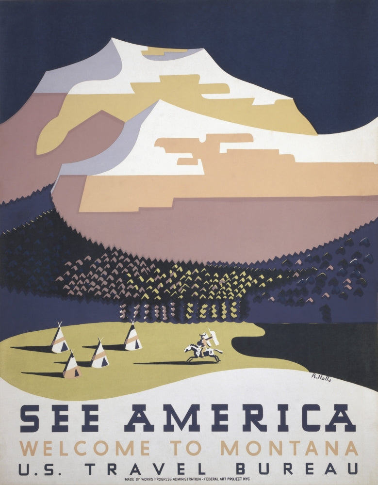 Welcome to Montana Poster Print by John Parrot showcasing stunning landscapes.